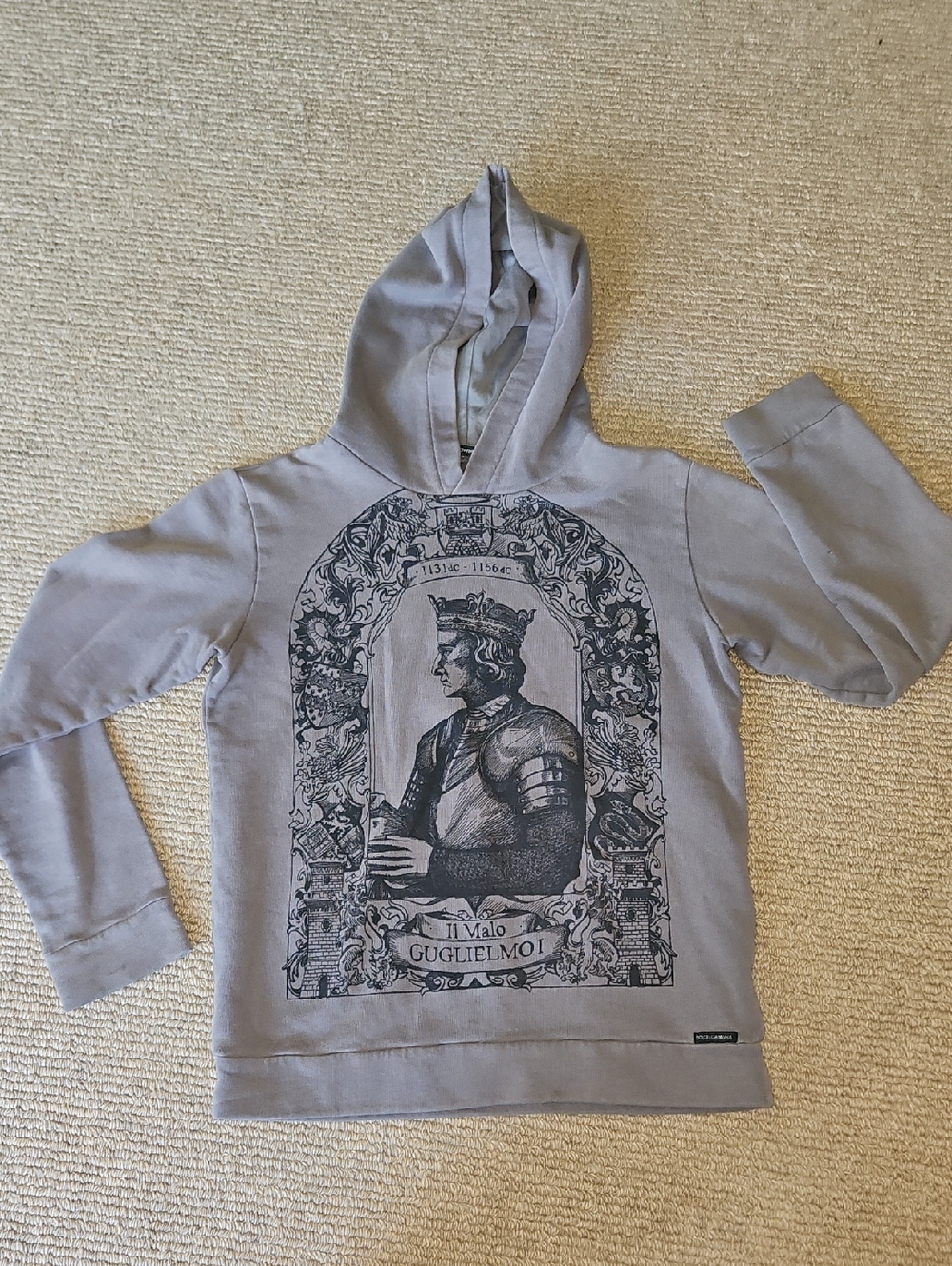 EUC Dolce & Gabbana Hoodie Sweatshirt King Il Malo Guglielmo